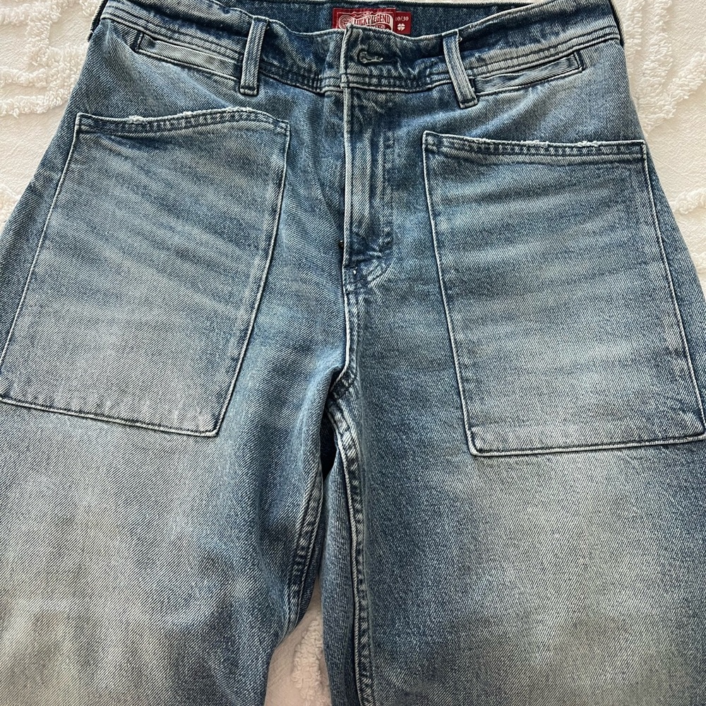 Lucky Brand Legend Patch Pocket Wide Leg Crop